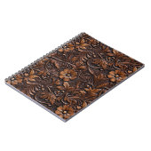 Western Cowgirl Brown Blume Notizblock (Linke Seite)