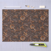 Western Cowgirl Brown Blume Seidenpapier (Handwerk)