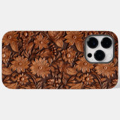 Western Cowgirl Brown Floral Case-Mate iPhone Hülle (Rückseite (Horizontal))