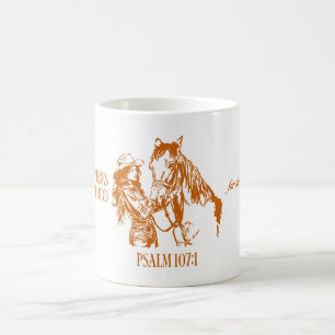 Western-Cowgirl-Christen-Becher   Psalm 107:1 Kaffeetasse