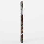 Western Cowgirl Cowhide Brown Leather Case-Mate iPhone Hülle (Hinten/Rechts)