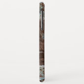 Western Cowgirl Cowhide Brown Leather Case-Mate iPhone Hülle (Hinten/Links)