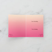 Western Cowgirl Custom Vielen Dank Note Card Dankeskarte (Innenseite)