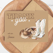 Western Cowgirl Dirty Thirty 30th Birthday Party Dankeskarte