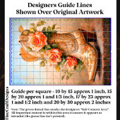 Western Cowgirl Fashion Boot-Rose DF9LF Decoupage Seidenpapier