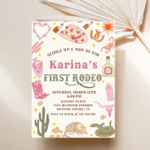 Western Cowgirl First Rodeo 1. Geburtstag Party