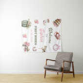 Western Cowgirl First Rodeo Birthday Party Wandteppich (Beispiel (Horizontal))