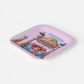 Western Cowgirl First Rodeo Geburtstag Custom Pappteller (Gewinkelt)