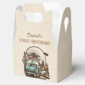 Western Cowgirl Geburtstagsparty Gefallen Box Geschenkschachtel (Geöffnet)