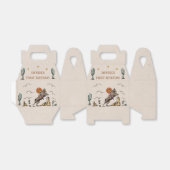 Western Cowgirl Geburtstagsparty Gefallen Box Geschenkschachtel (Ungefaltet)