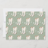 Western Cowgirl Green Dirty Thirty 30th Birthday Dankeskarte (Rückseite)