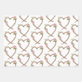 Western Cowgirl Heart Cowboy Hat Birthday Geschenkpapier Set (Vorderseite 2)