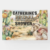 Western Cowgirl in Wüste Brautparty Chic Banner (Horizontal)