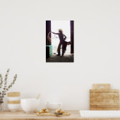 Western Cowgirl mit Chaps und Rope Art Poster (Küche)
