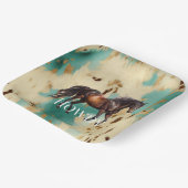 Western Cowgirl Pappteller (Gewinkelt)