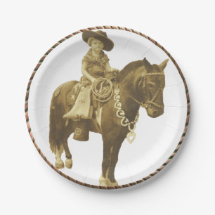 Western Cowgirl Party Paper Teller