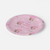 Western Cowgirl Party Pink Pappteller (Schrägansicht)