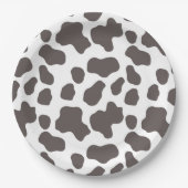 Western Cowgirl Pattern Pappteller (Vorderseite)