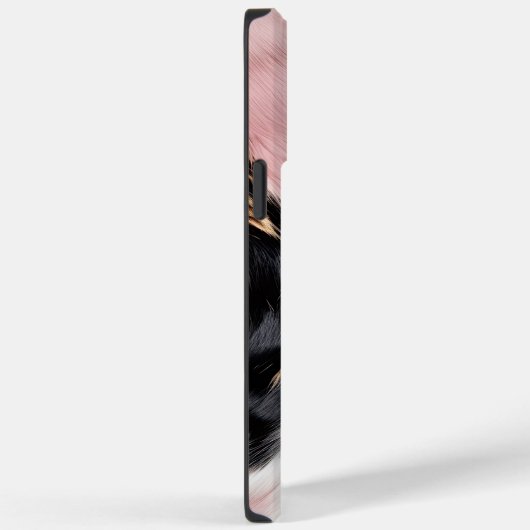 Western Cowgirl Pink Schwarz-weiß Gold Case-Mate iPhone Hülle (Rückseite / Rechts)