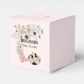 Western Cowgirl Pink Stiefel Hats Custom Geschenkschachtel (Vorderseite)