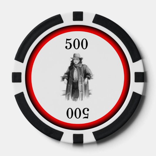 Western Cowgirl Pokerchips (Vorderseite)