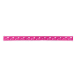 Western-Cowgirl-Prinzessin mit rosa Hut 1 1/2 " Satinband