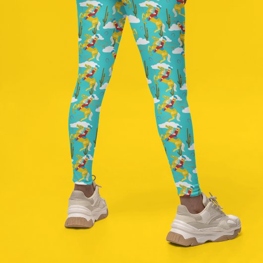 Western Cowgirl Retro Gemustert Leggings