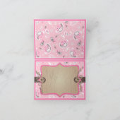 Western Cowgirl Rocking Horse Bandanna Vielen Dank Dankeskarte (Innenseite)