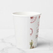 Western Cowgirl Rodeo Birthday Pappbecher (Rechts)