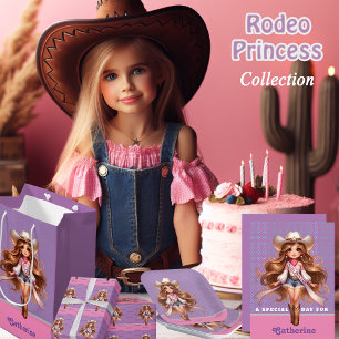 Western Cowgirl Rodeo Princess 1 Personalisiert Einladung