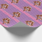 Western Cowgirl Rodeo Princess 1 Personalisiert Geschenkpapier (Ecke)