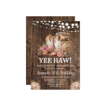 Western Cowgirl Rustic 30. Geburtstag satteln