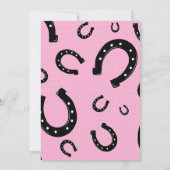 Western Cowgirl | Rustikale Brautdusche Einladung (Rückseite)