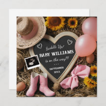 Western Cowgirl Schwangerschaft Ankündigung