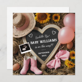 Western Cowgirl Schwangerschaft Ankündigung