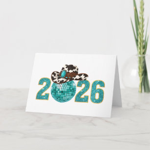 Western Cowgirl Silvester 2026 Karte