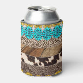 Western Cowgirl Sublimation Imitate Ledermuster Dosenkühler (Kanne Vorderseite)