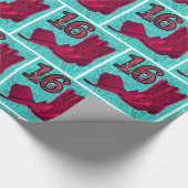 Western Cowgirl Sweet !6 Stiefel und Hut Geschenkpapier (Ecke)
