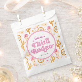 Western Cowgirl Third Rodeo 3. Geburtstagsfeier Geschenktütchen