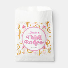 Western Cowgirl Third Rodeo 3. Geburtstagsfeier Geschenktütchen