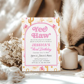 Western Cowgirl Third Rodeo 3rd Birthday Party Einladung