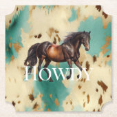 Western Cowgirl Untersetzer (Vorderseite)