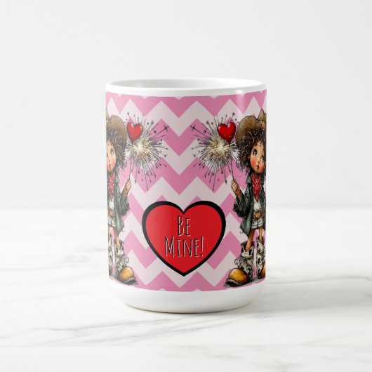 Western Cowgirl Valentine  Kaffeetasse (Mittel)
