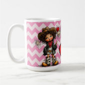 Western Cowgirl Valentine Kaffeetasse (Links)
