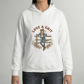 Western Cowgirl Vintage Pullover Kapuzenpullover G