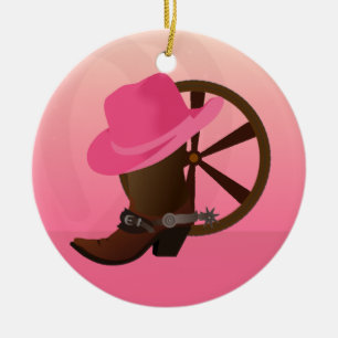 Western Cowgirl Weihnachtsschmuck
