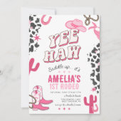 Western Cowgirl's First Rodeo Einladung (Vorderseite)
