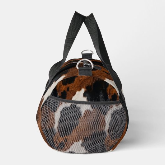 Western Cowhide-Muster mit Monogramm Duffle Bag (Rechts)