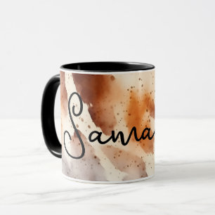 Western Cowhide Print Abstrakte rustikale Cowgirl Tasse