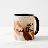 Western Cowhide Print Abstrakte rustikale Cowgirl Tasse (VorderseiteRechts)